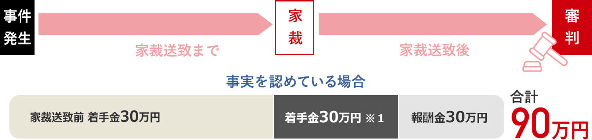 少年事件で、事実を認めている場合の一例